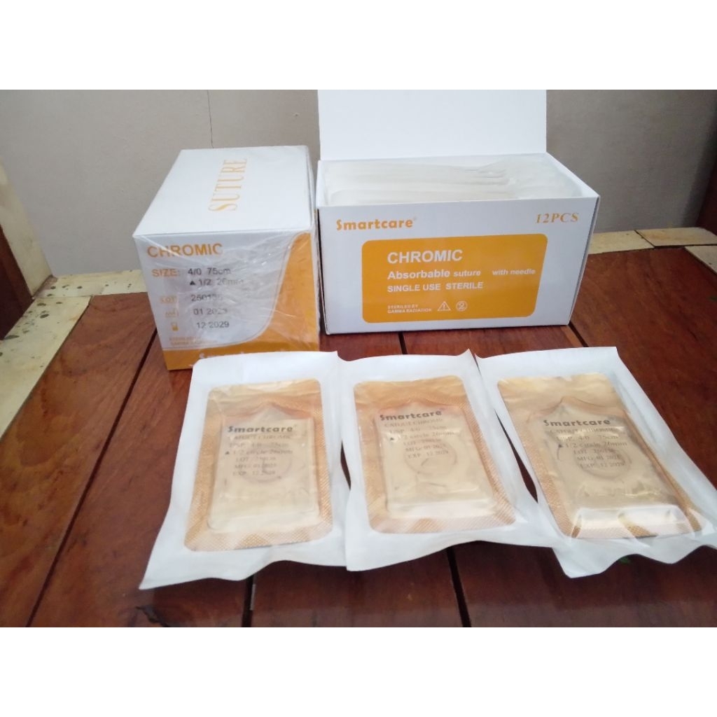 catgut chromic 4/0 plus j-rum smartcare 1pcs