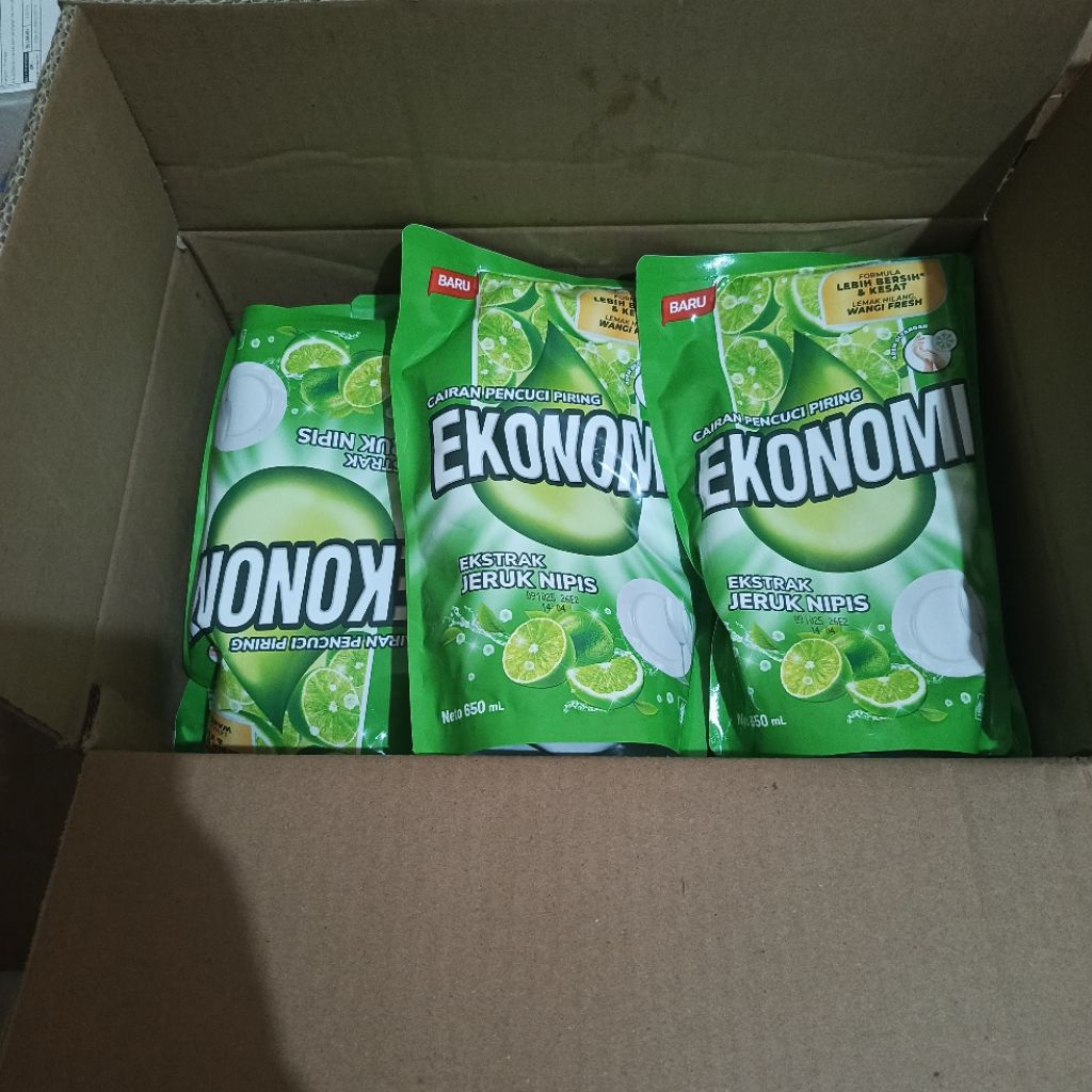 Ekonomi cuci piring jeruk nipis 650ml 1dus isi 12pc
