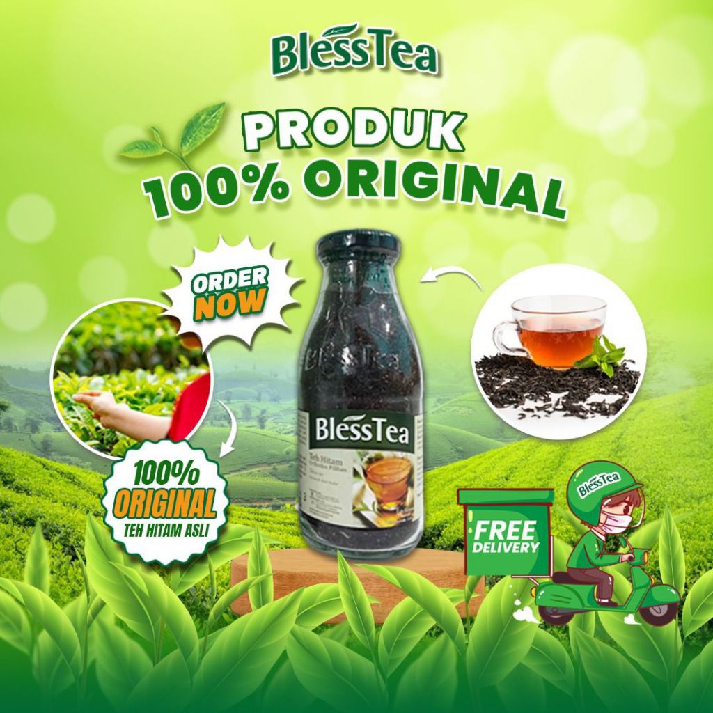 Teh Hitam Blesstea Botol Asli Exp Masih Lama