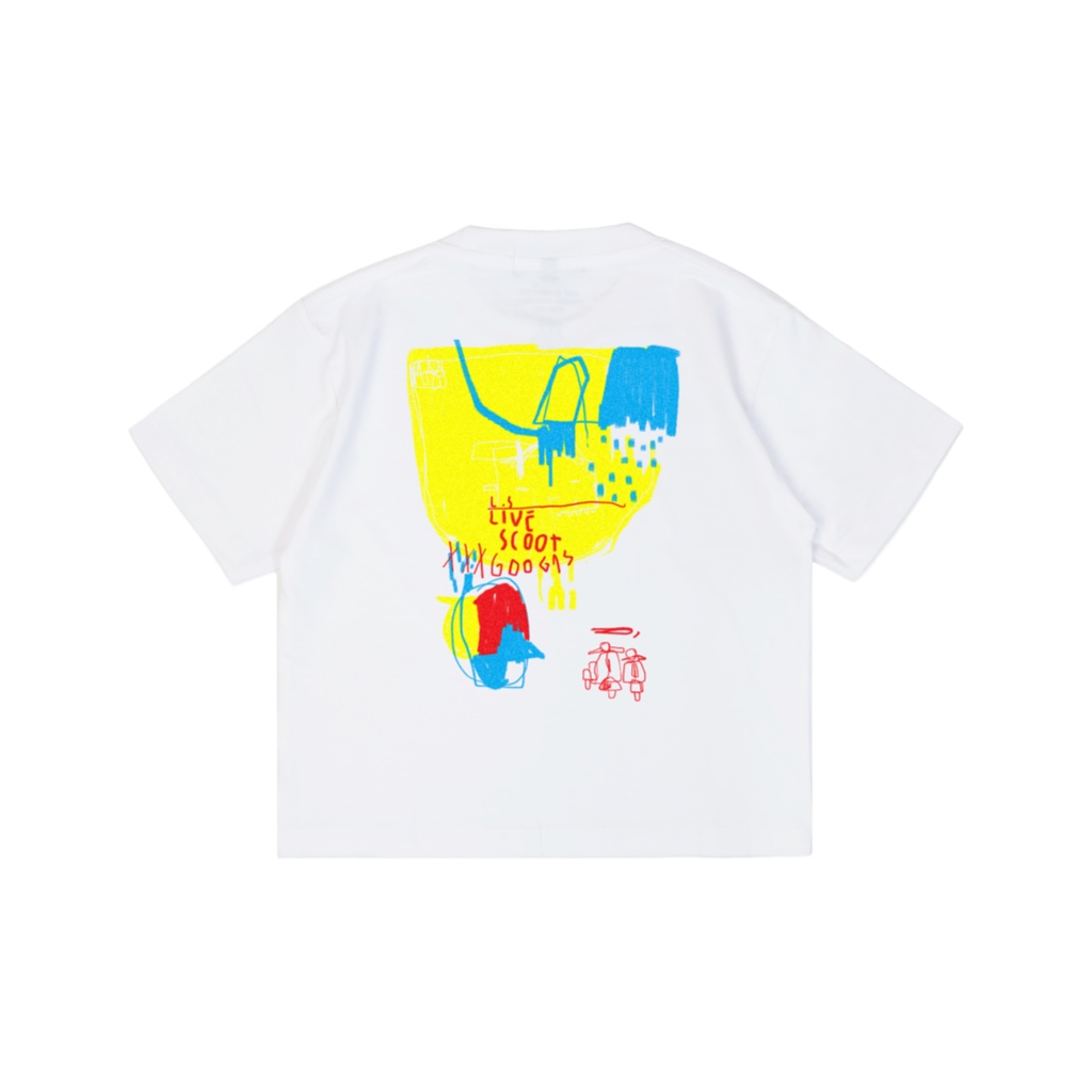 Livescoot kids Short Sleeve Boxy | Baju Kaos Anak - Bapesta