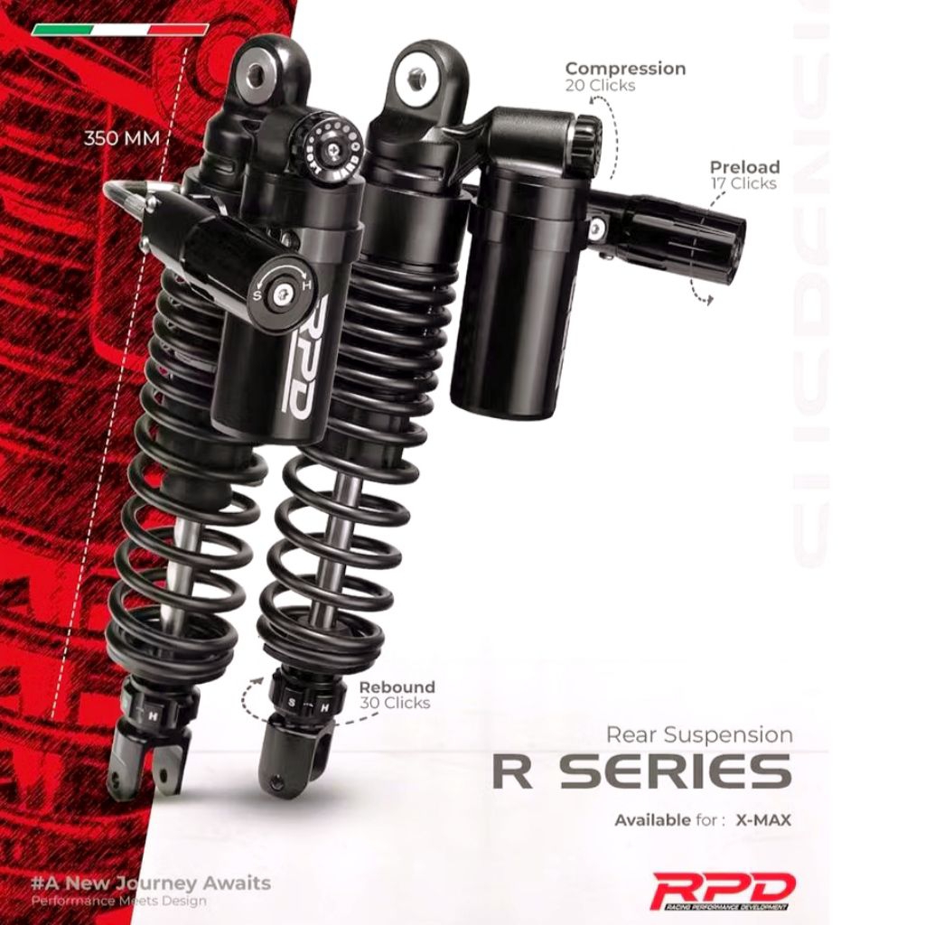 Shockbreaker RPD R Series XMAX 250  350mm With Hydrolik Preload