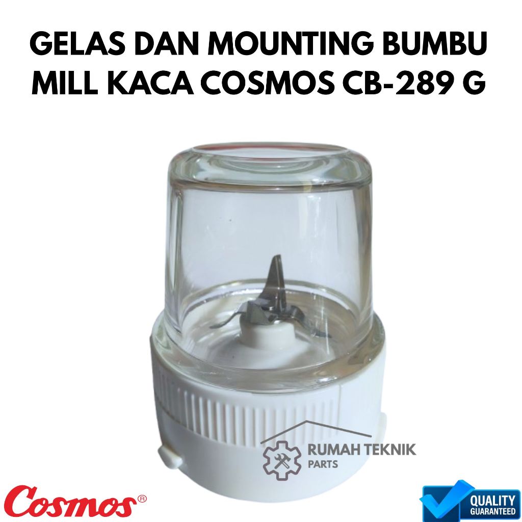 Set Gelas Kaca Plus Mounting Pisau Bumbu Blender Cosmos CB-289 G