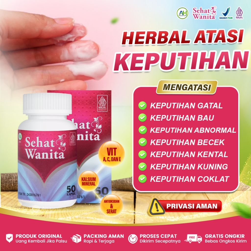 Sehat Wanita Original Obat Keputihan Bau Tidak Sedap Keputihan Ampas Tahu Keputihan Gatal Becek