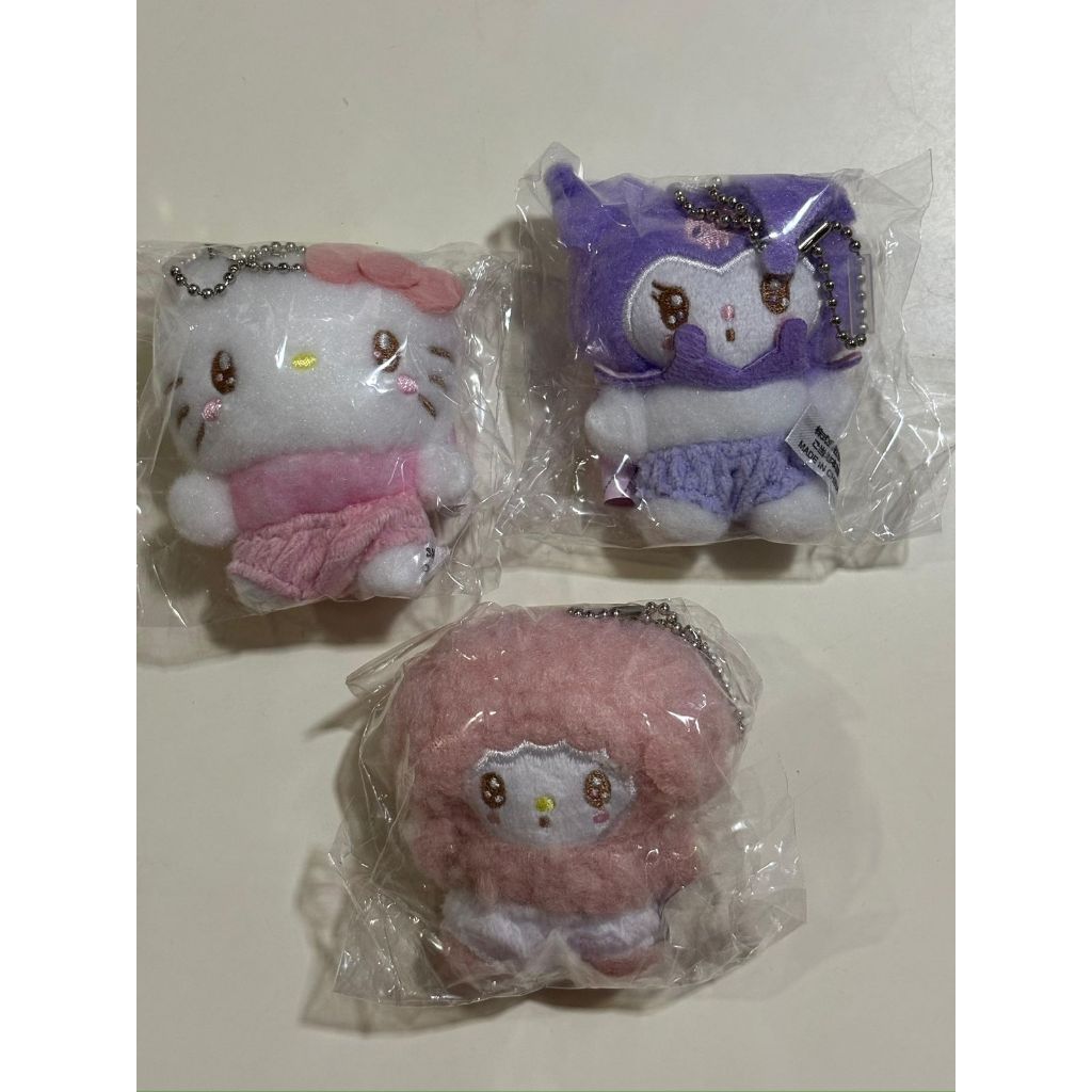 (READY) Gashapon Sanrio Plush Pendant/charm/keychain - Hello kitty/kuromi/my sweet piano