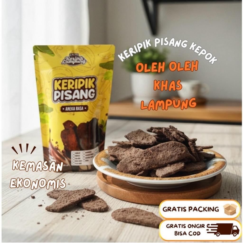 Keripik Pisang Coklat Lampung Kemasan Repacked, Keripik Pisang Lampung Kemasan Reapackaged, Piscok, 