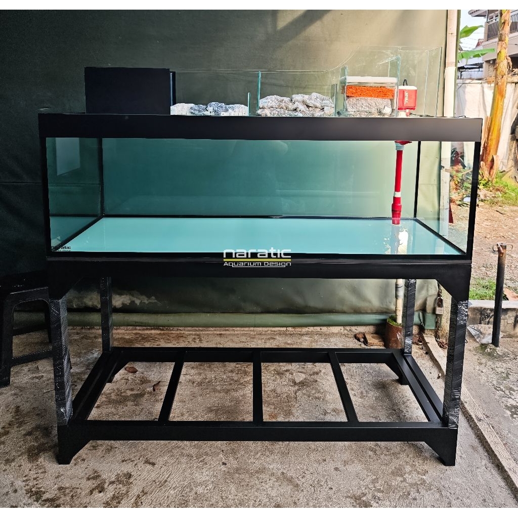 Aquarium full set 150x60x50 10mm top filter L style