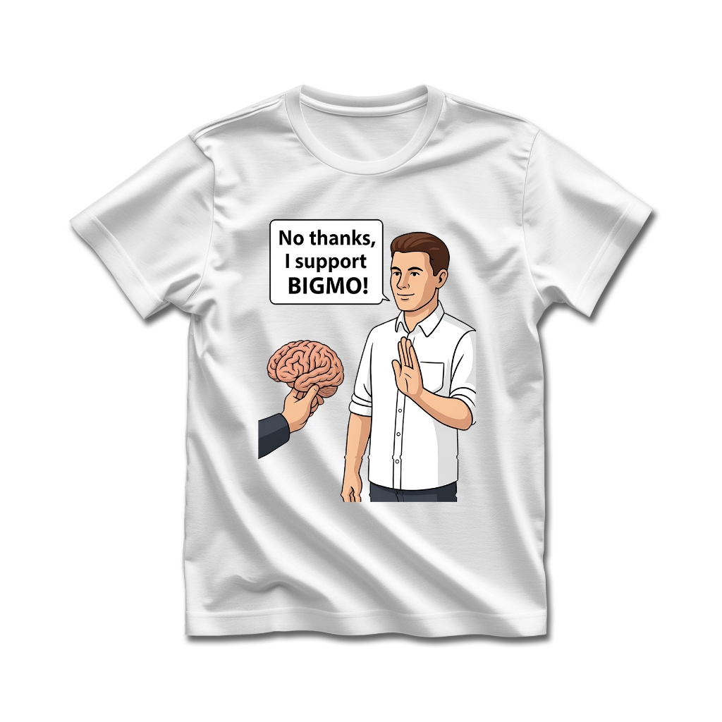 T-Shirt I Support Bigmo - COTTON COMBAD 24s