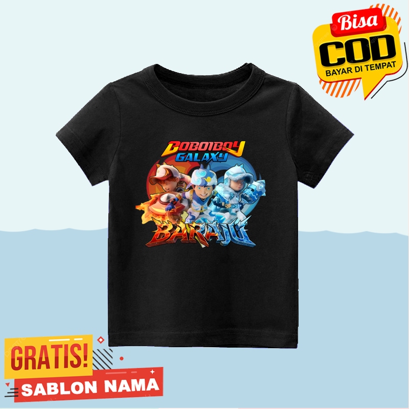 kaos anak boboiboy baraju boboiboy sopan baju anak lengan pendek cowok cewek bahan katun printing