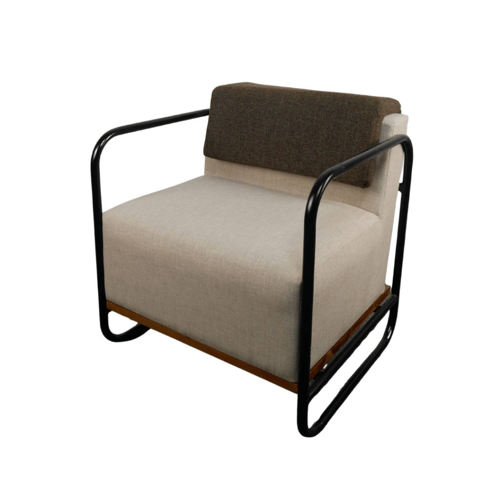 Kursi Sofa Industrial 1 Seater Bahan Besi & Busa Premium Tebal