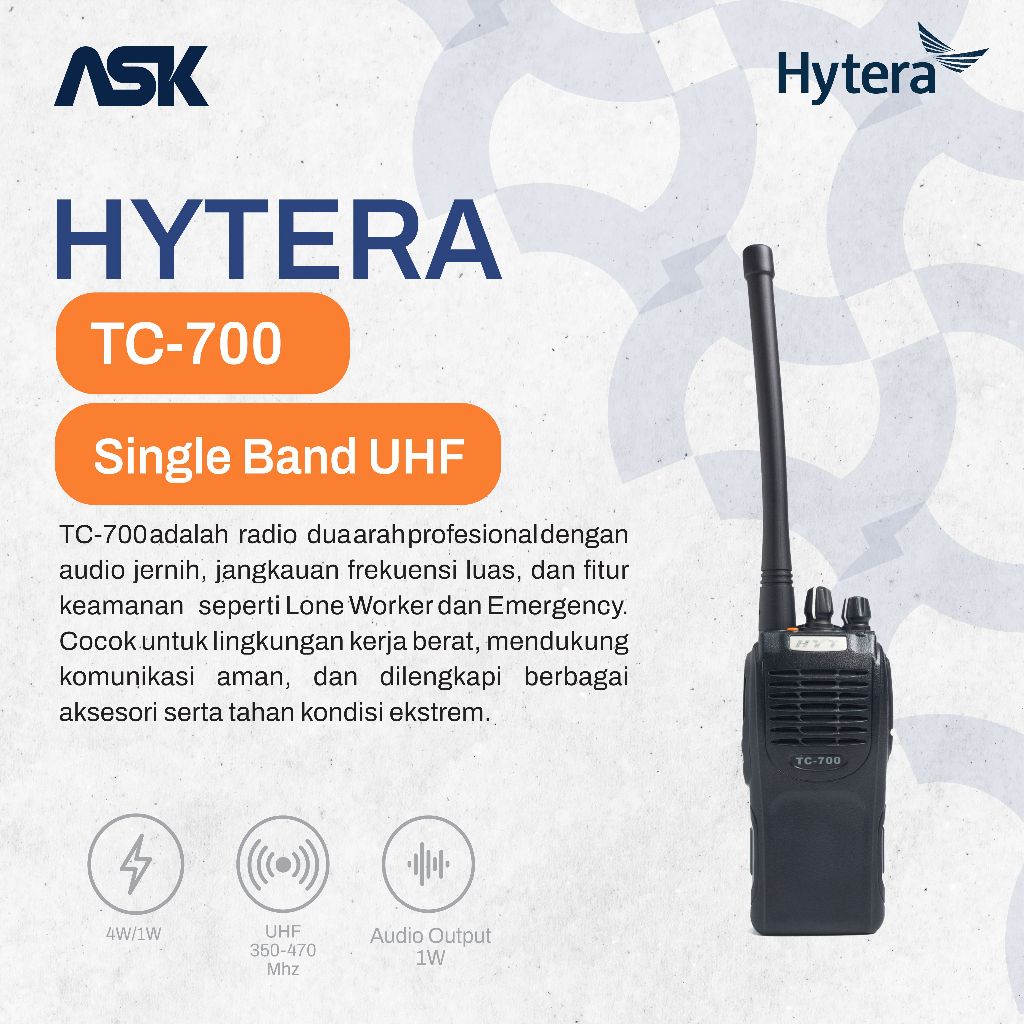 Handy Talky TC-700 HYTERA / HT TC700