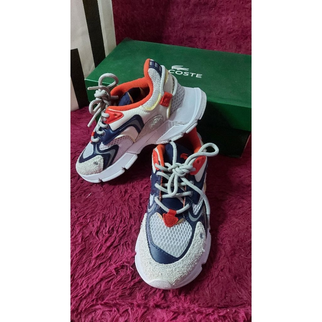 Sepatu Sneakers Lacoste L003 Neo white size uk 4