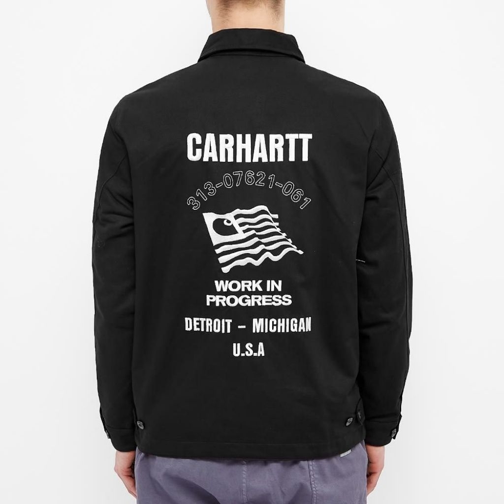 Carhartt WIP Freeway black twill jacket size s