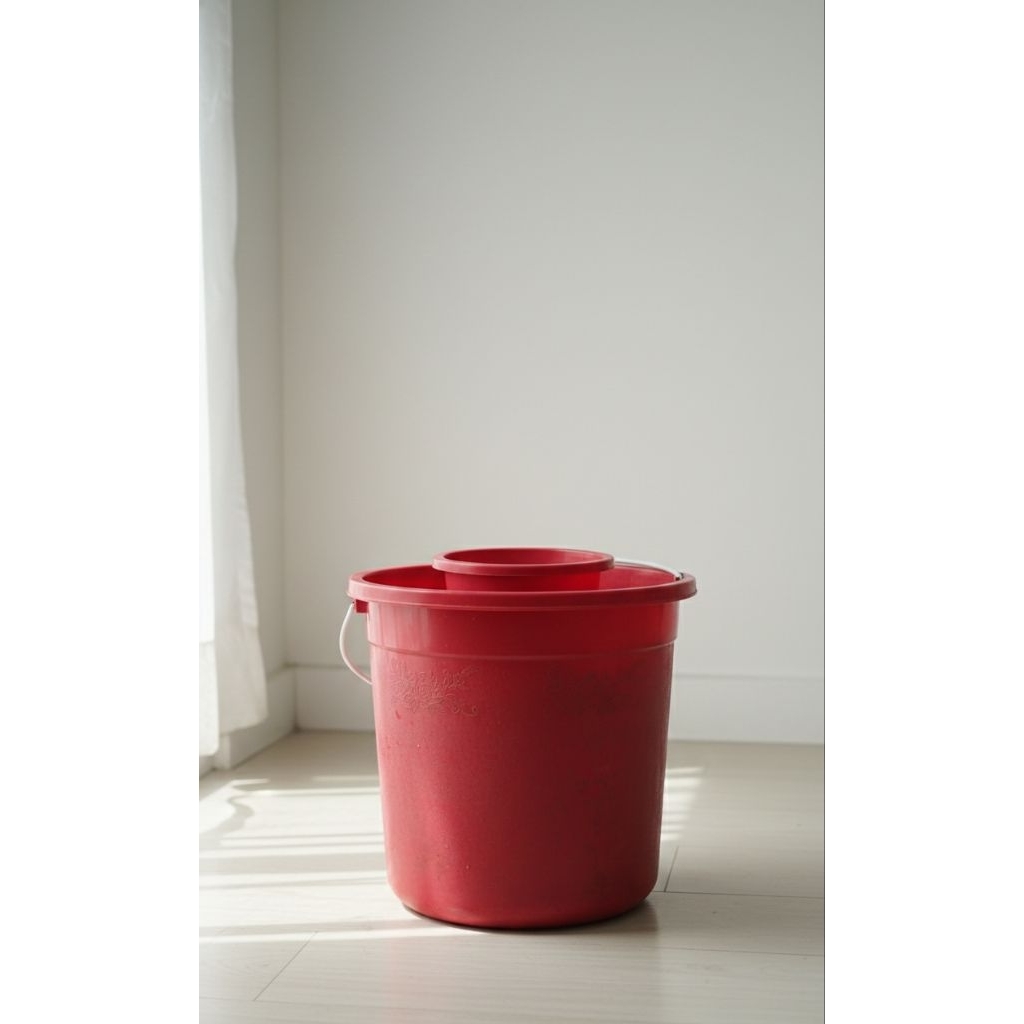 Ember Plastik Besar Merah | Ember Serbaguna Rumah Tangga | Preloved