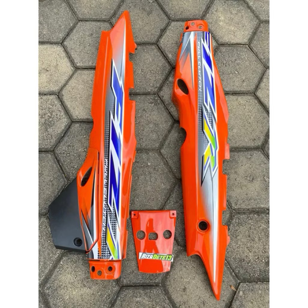 cover body belakang fizr yamaha fiz r orange