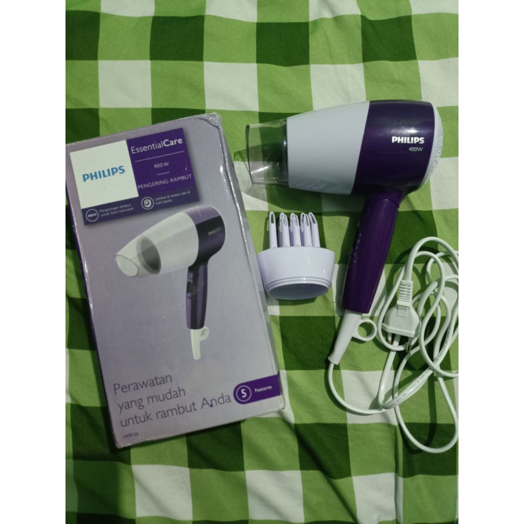 Hair Dryer Philips Ungu 400w