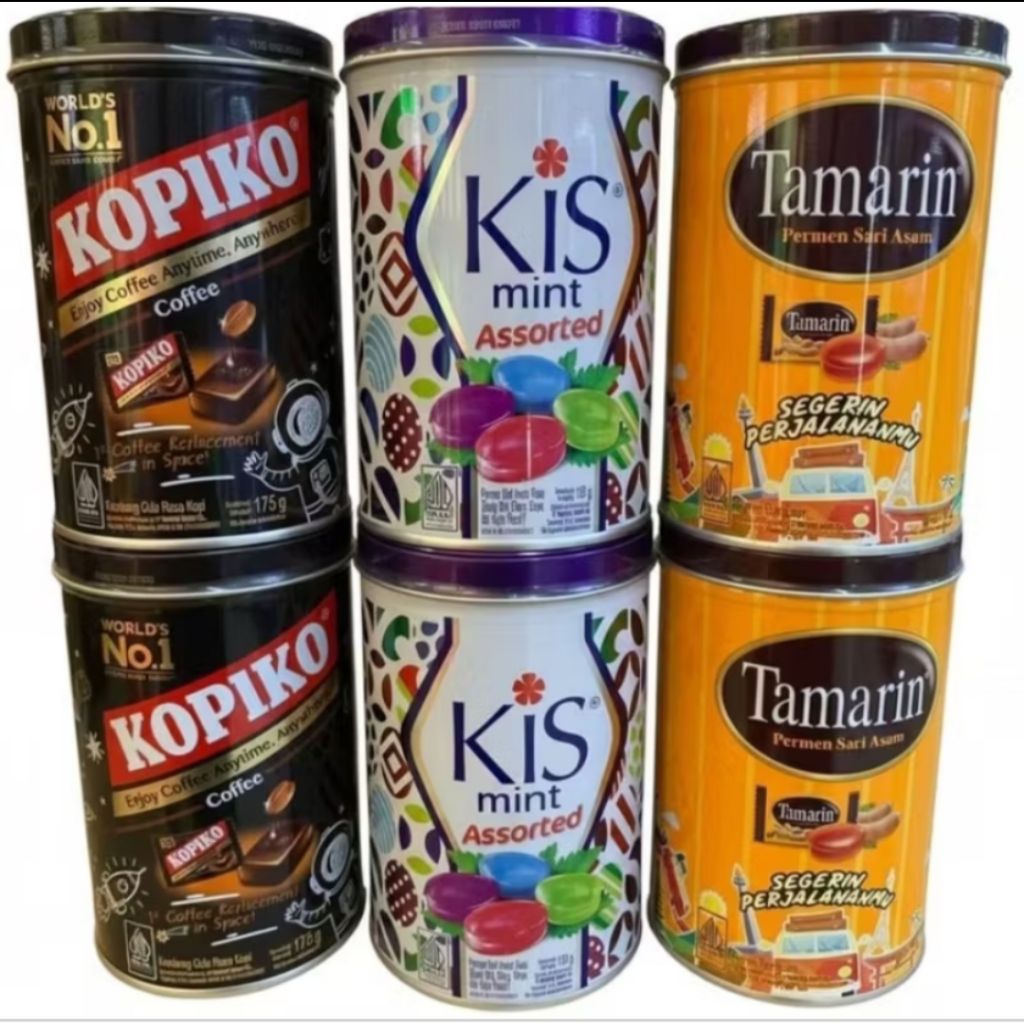 Permen Kopiko Kis Tamarin Kaleng 175gr - Permen Kopiko Kis Tamarin Tin