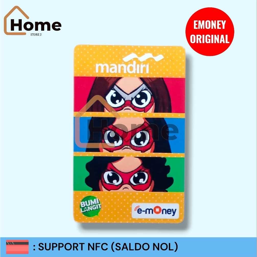 KARTU ETOLL EMONEY MANDIRI ORIGINAL - BUMI LANGIT [KUNING]