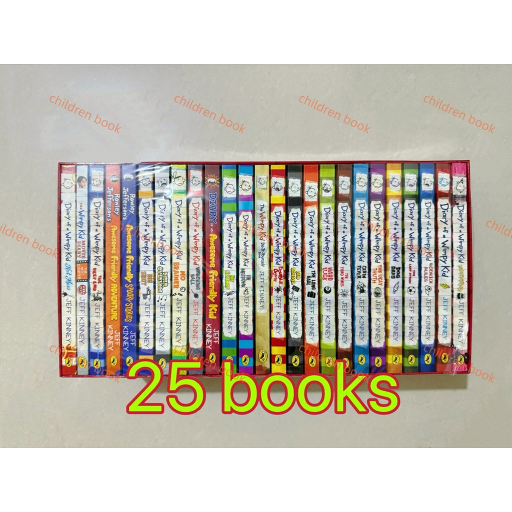 Diary of a wimpy kid box set English books