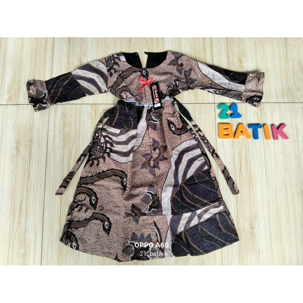 gamis batik anak usia 4-5 tahun/gamis anak murah/gamis anak perempuan