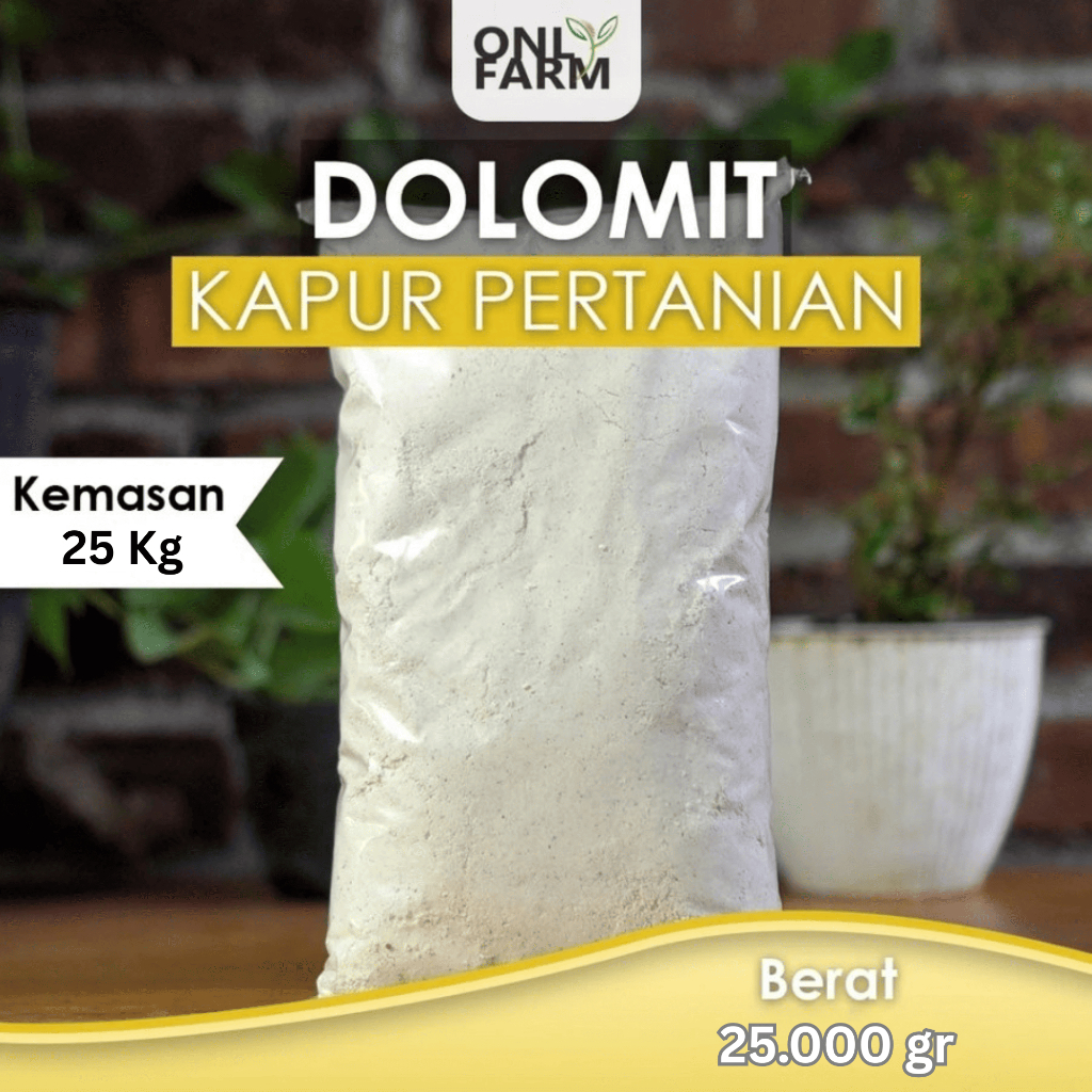 Kemasan 25 Kg Pupuk Kapur Dolomit Subur