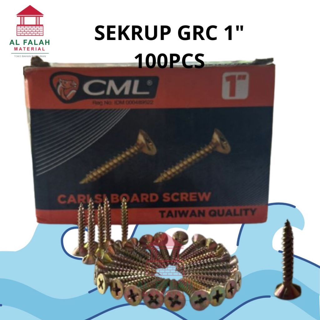 Sekrup GRC Camel 100 Pcs  1" Original Skrup GRC