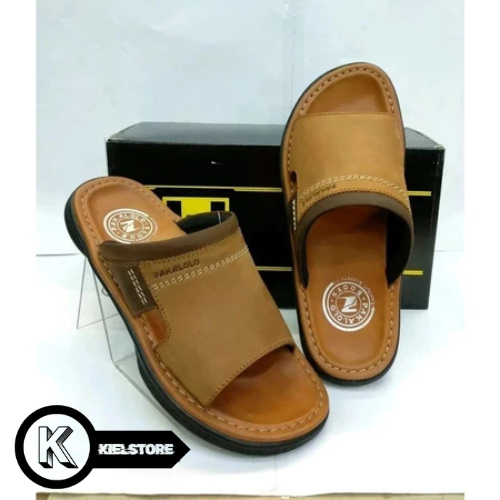 PAKALOLO Sandal Kulit Full BAHAN DARI KULIT Tan Cokelat Hitam Ukuran 39-43