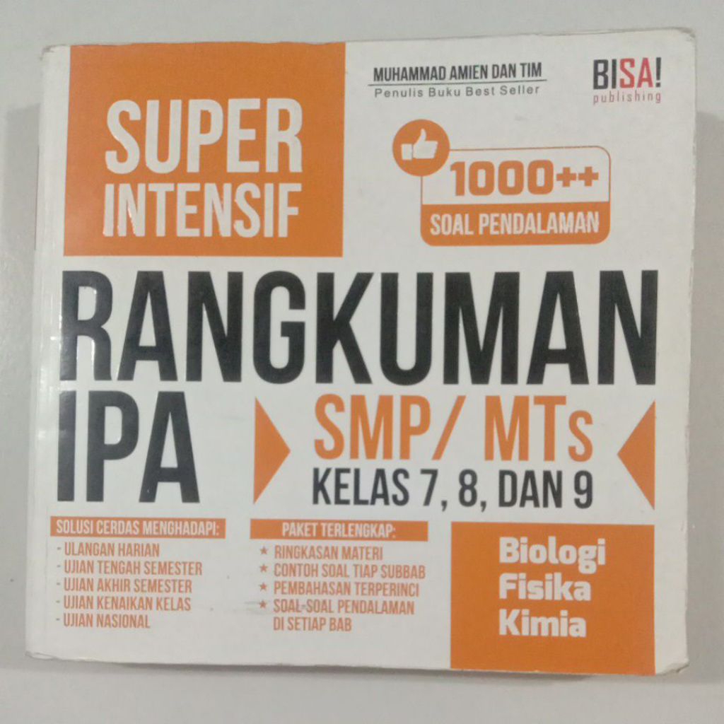 Super Intensif Rangkuman IPA Untuk SMP/MTs Kelas 7,8,9 ( Original )