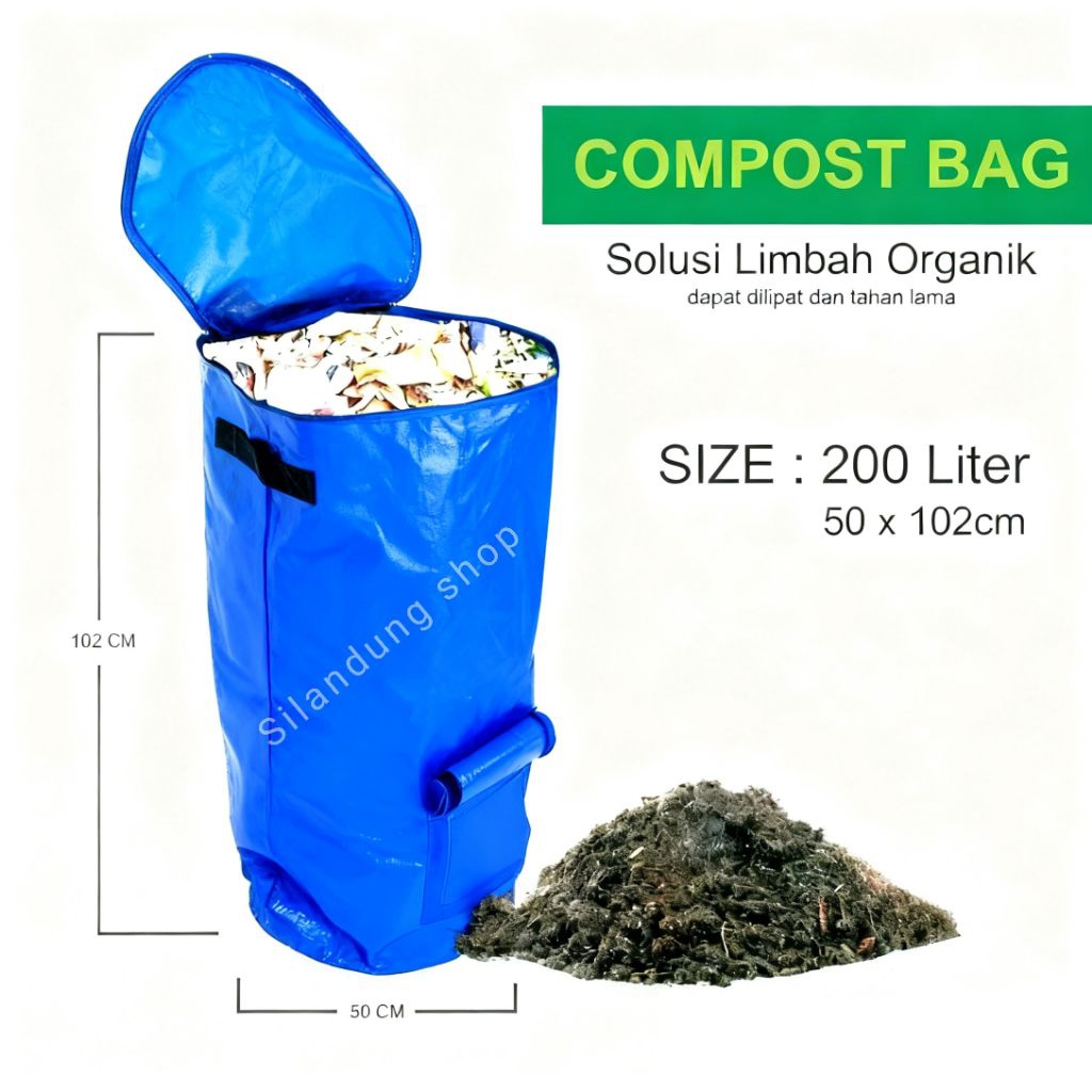 Kompost bag | kompos bag 200 Liter,Grosir untuk Resseler Tersedia warna Biru,hitam,orange
