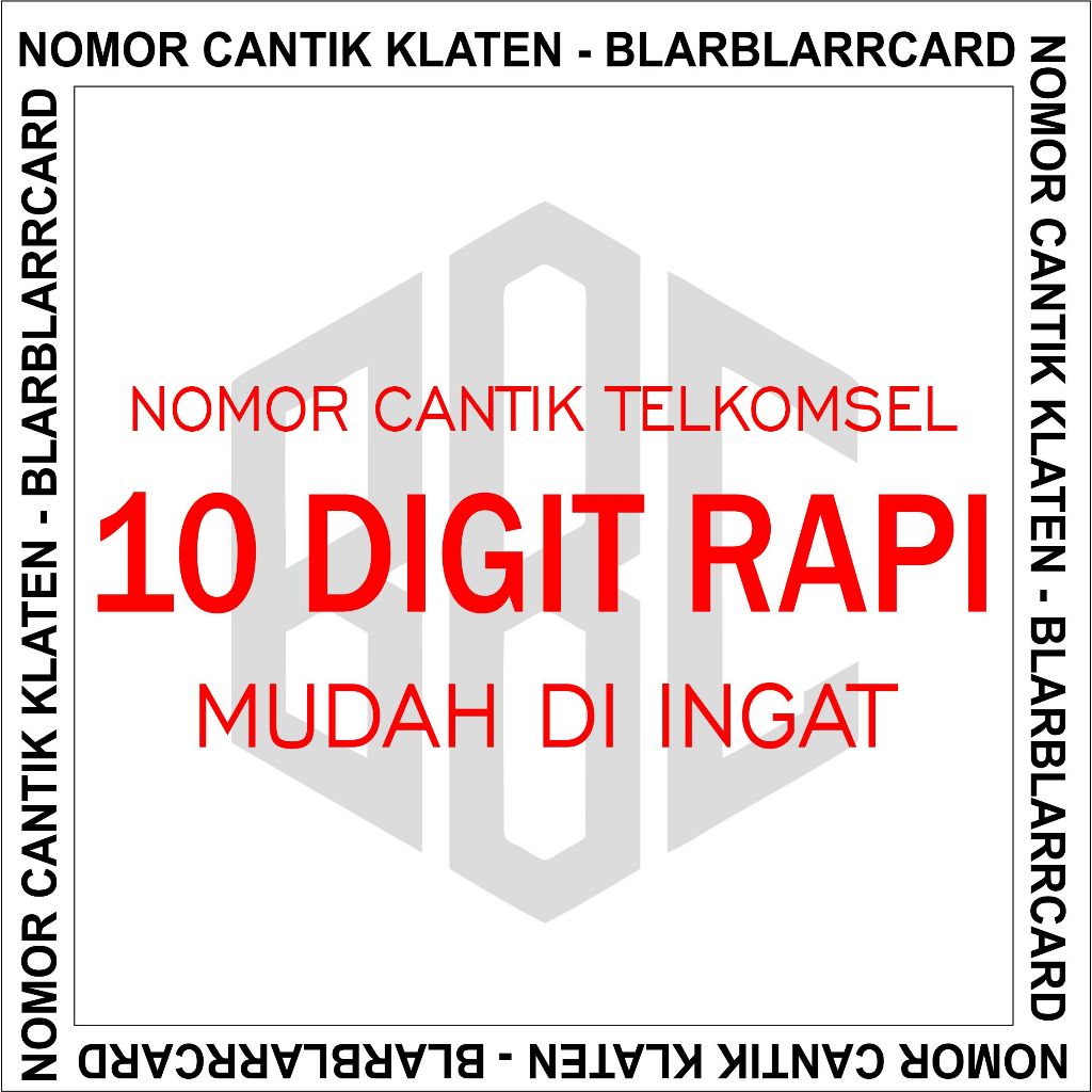 Kartu Perdana Nomor Cantik 10 Digit Telkomsel Simpati FREE Kuota Nasional 260 GB Setahun