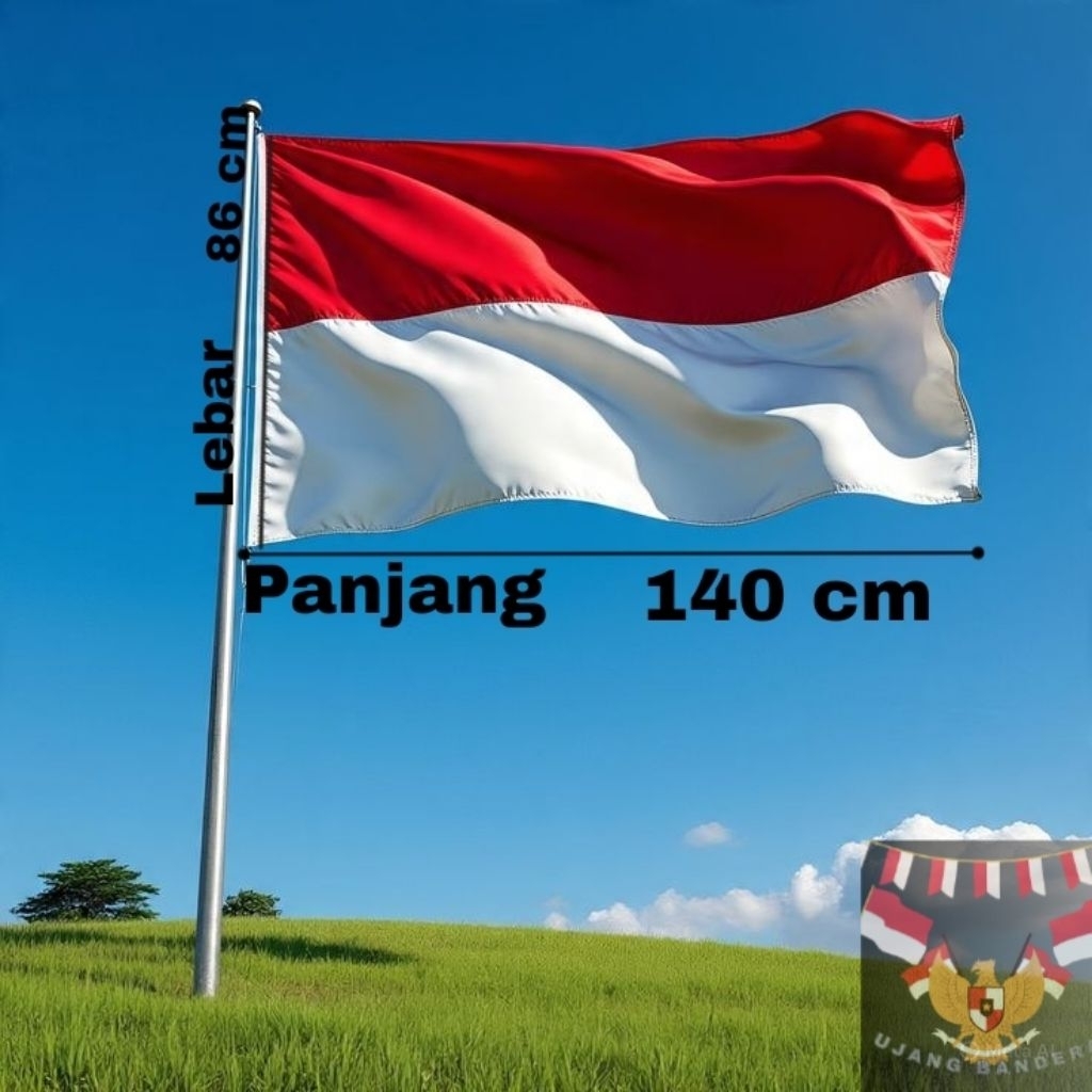 Bendera Indonesia merah putih ukuran besar