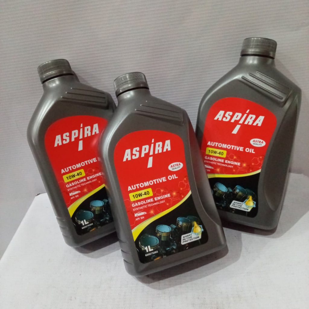 Oli Mobil Aspira SAE 10W-40 1 Liter PT Shell – Cocok Mobil & Niaga