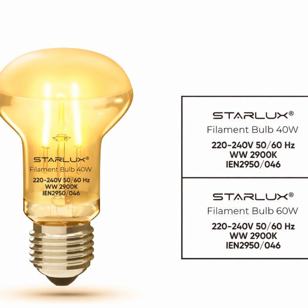 best sale lampu penghangat ayam starlux nr63 40w / 60w lampu pijar kandang warm white