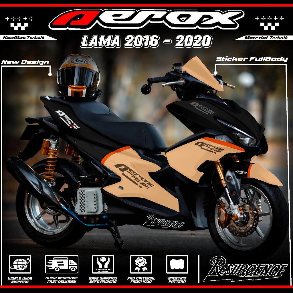 (COD) Decal Sticker Aerox 155 Old  Fullbody 2016 - 2020 - Dekal Stiker Variasi Motor Yamaha Aerox 15