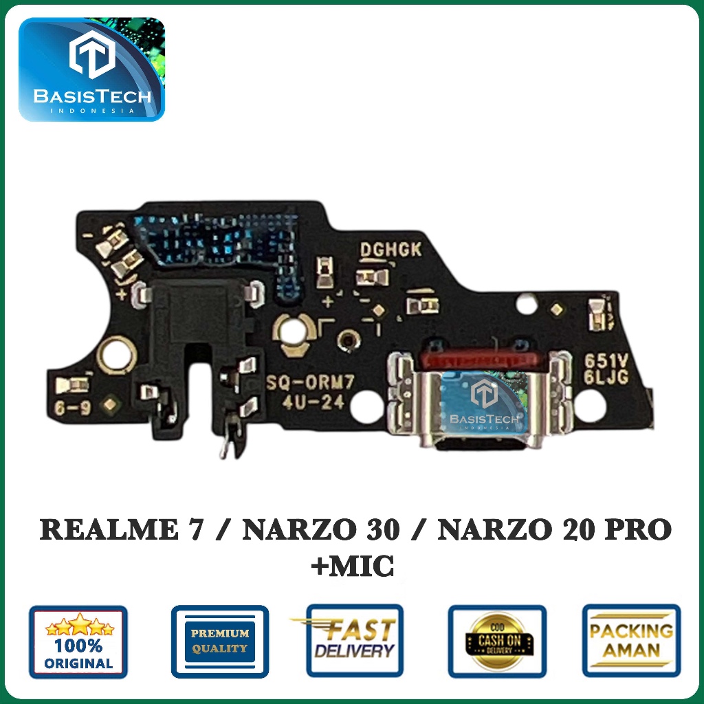 FLEXIBLE KONEKTOR CAS CHARGER FOR REALME 7 - NARZO 20 PRO - NARZO 30 ORIGINAL QUALITY