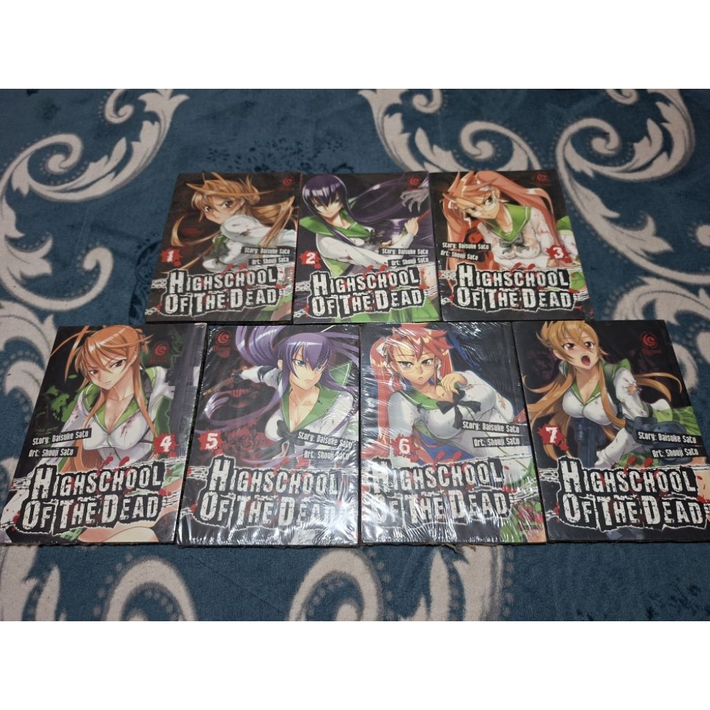 Komik Highschool of the dead fullset vol 1-7 Segel