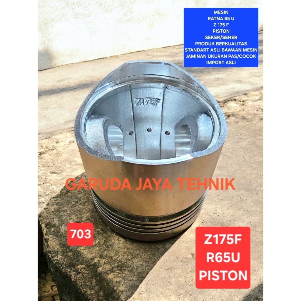 Piston seher seker Z175F QZ175 mesin ratna pendingin kipas R65U Z175F QZ175 Produk berkualitas impor