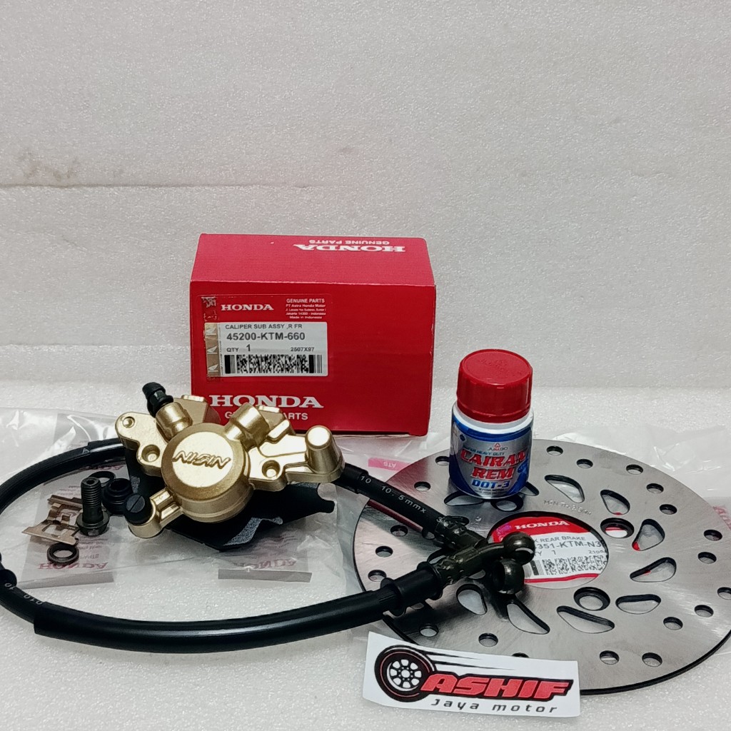 PAKET KALIPER BELAKANG 4 ITEM SET CAKRAM SUPRA X 125 OLD BATMAN NEW FI CS ONE BLADE NEW PNP SONIC 15