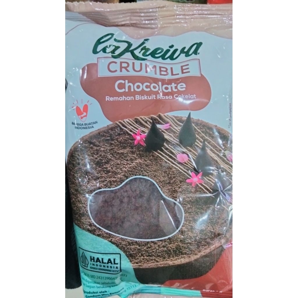 Biscuit crumble coklat 250gr