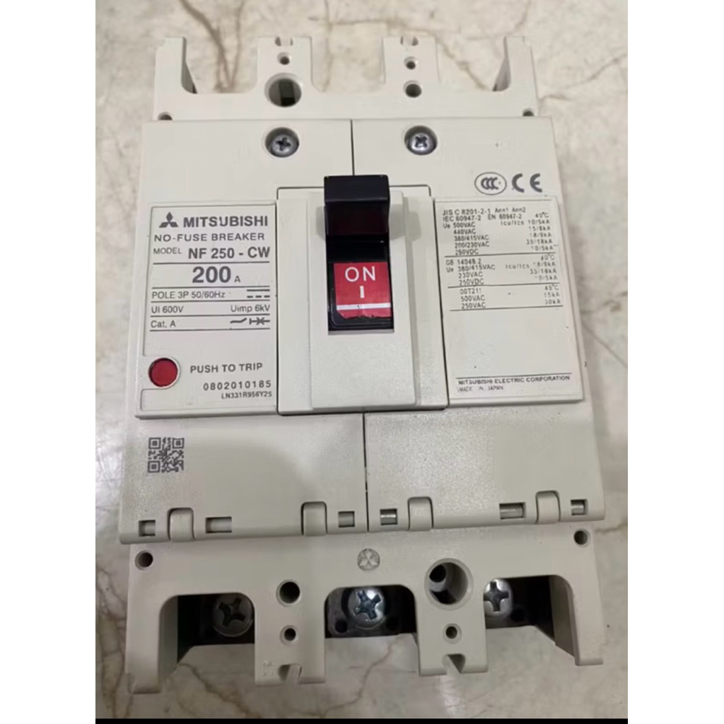 Mccb/Breaker Mitsubishi NF 250-CW 200A/250A