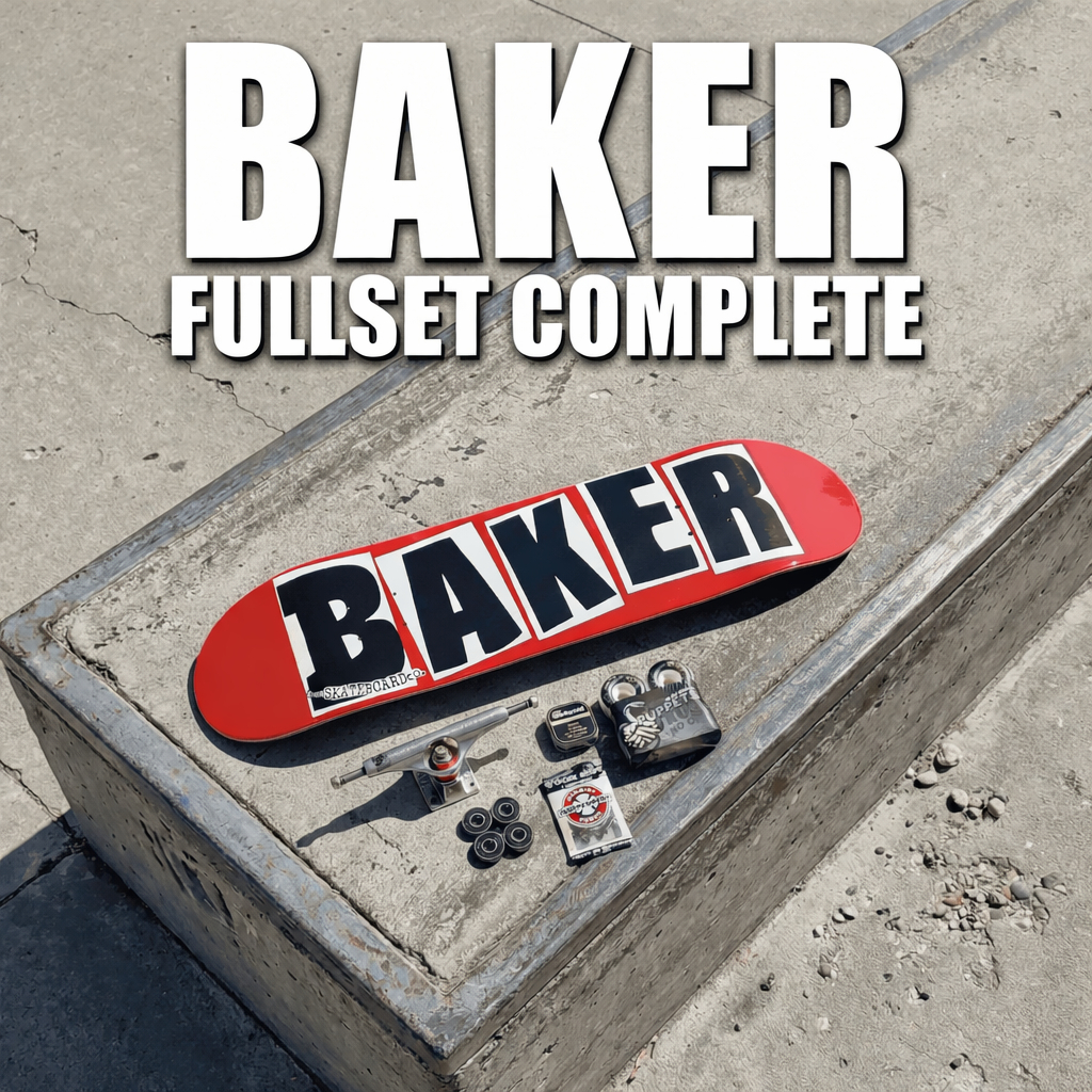 Baker skateboard fullset Complete set with BIG trucks 100% pro grade canadian original Maple wood