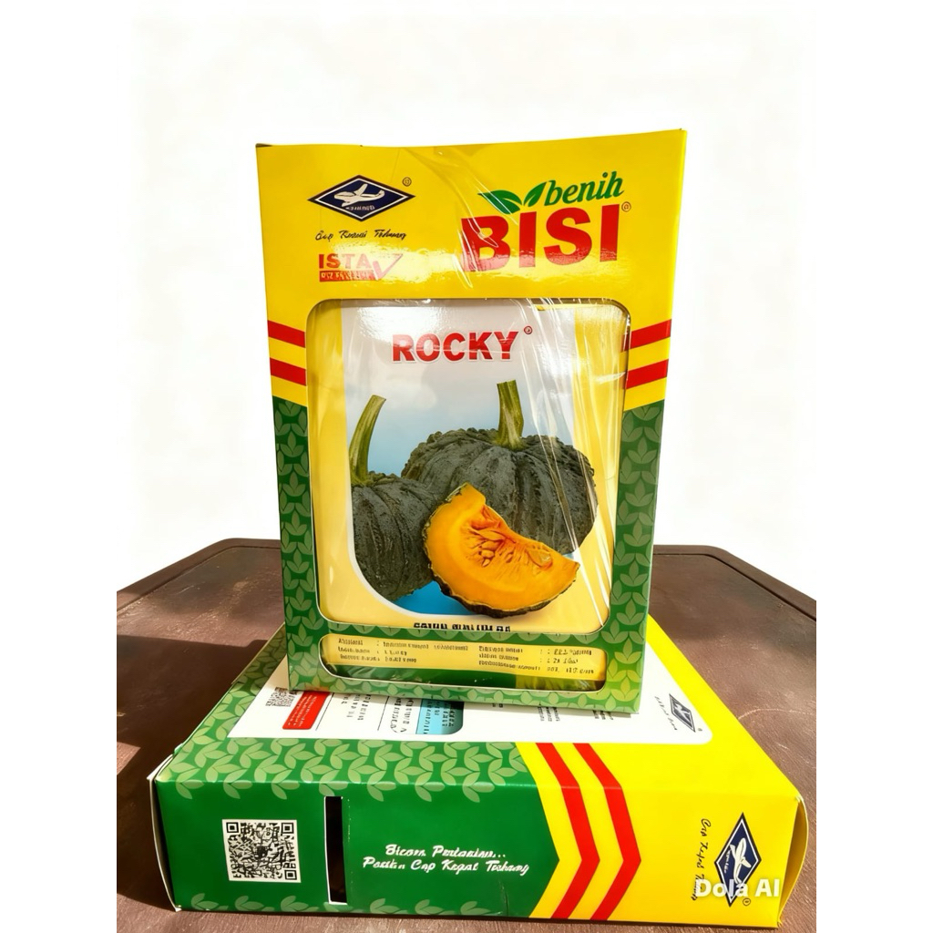 1 Kotak/ 10 Bungkus Benih Labu Rocky isi 5 gram