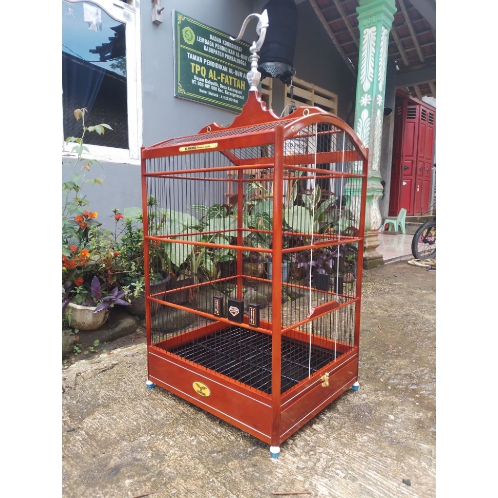 Sangkar Kotak Diamond No 3 ruji fiber