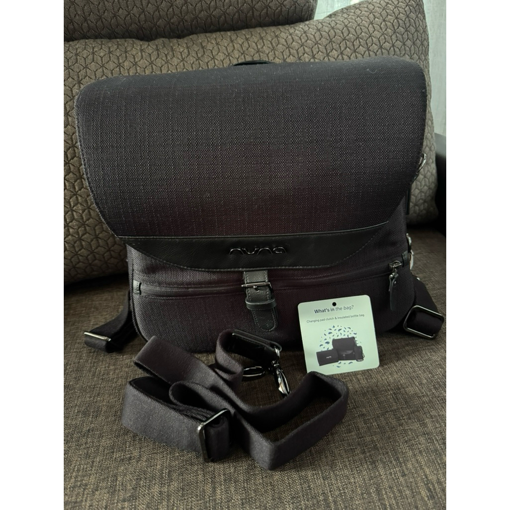 Preloved Nuna Diaper Bag Caviar