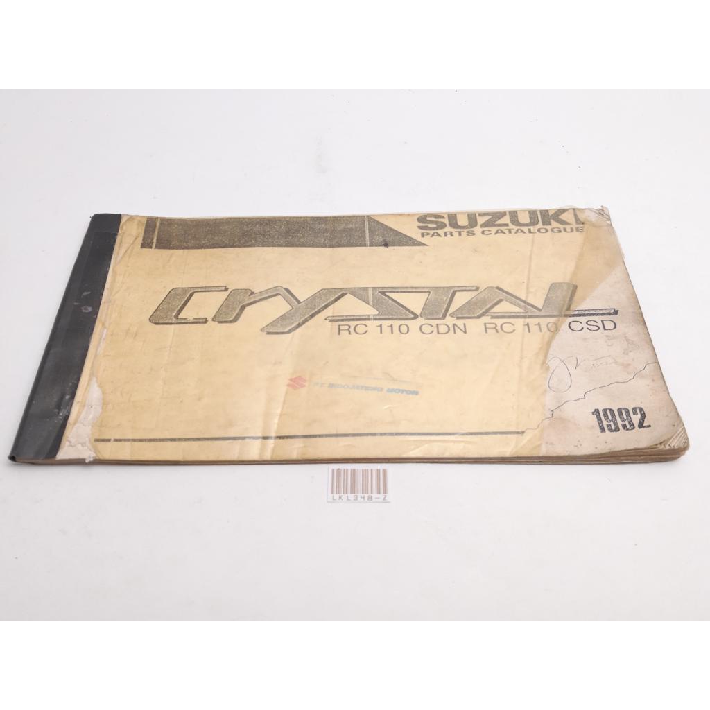 SUZUKI RC110 CRYSTAL BUKU KATALOG PART FOTOCOPYAN