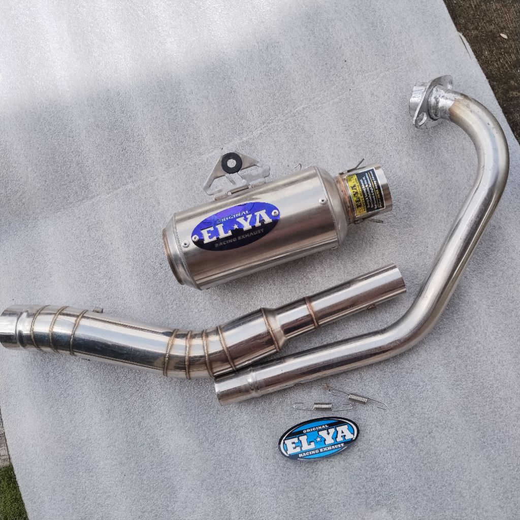 knalpot racing dpj original Elya gp1 p15cm sarangan setengah full borboran pnp Jupiter MX king satri