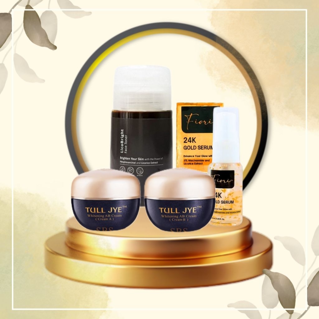TULL JYE AB MERAH + SERUM GOLD 24K + TONER PREMIUM (KULIT BERMINYAK, JERAWAT, FLEK HITAM)
