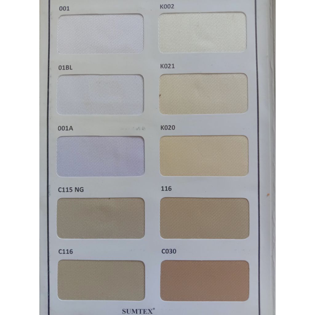 (0,5 METER) SUMTEX JAPAN DRILL | BAHAN SERAGAM SEKOLAH, KANTOR, PDH, PDL, PARTAI, INSTANSI