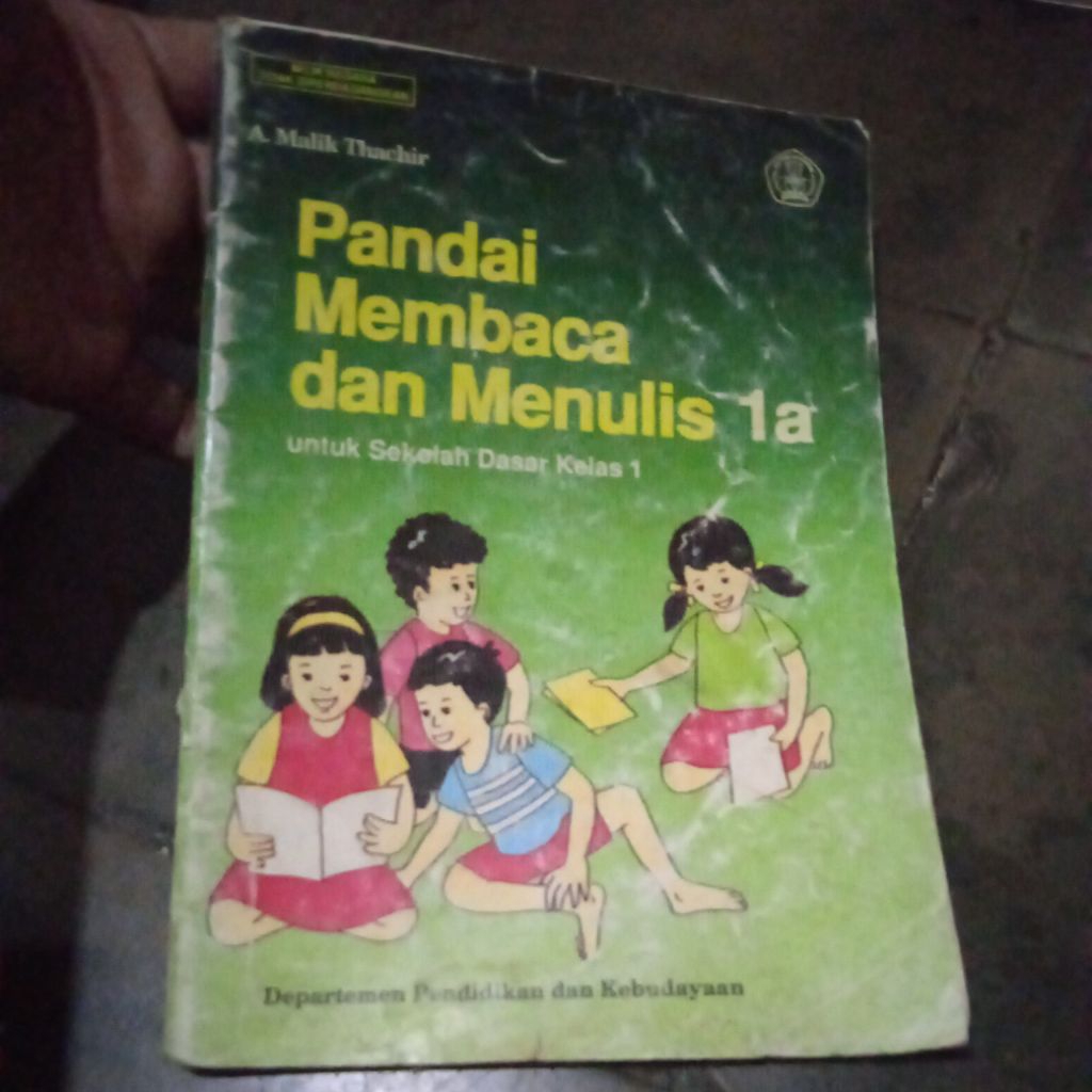 buku Pandai Membaca dan Menulis 1a untuk SD kelas 1, buku original jadul