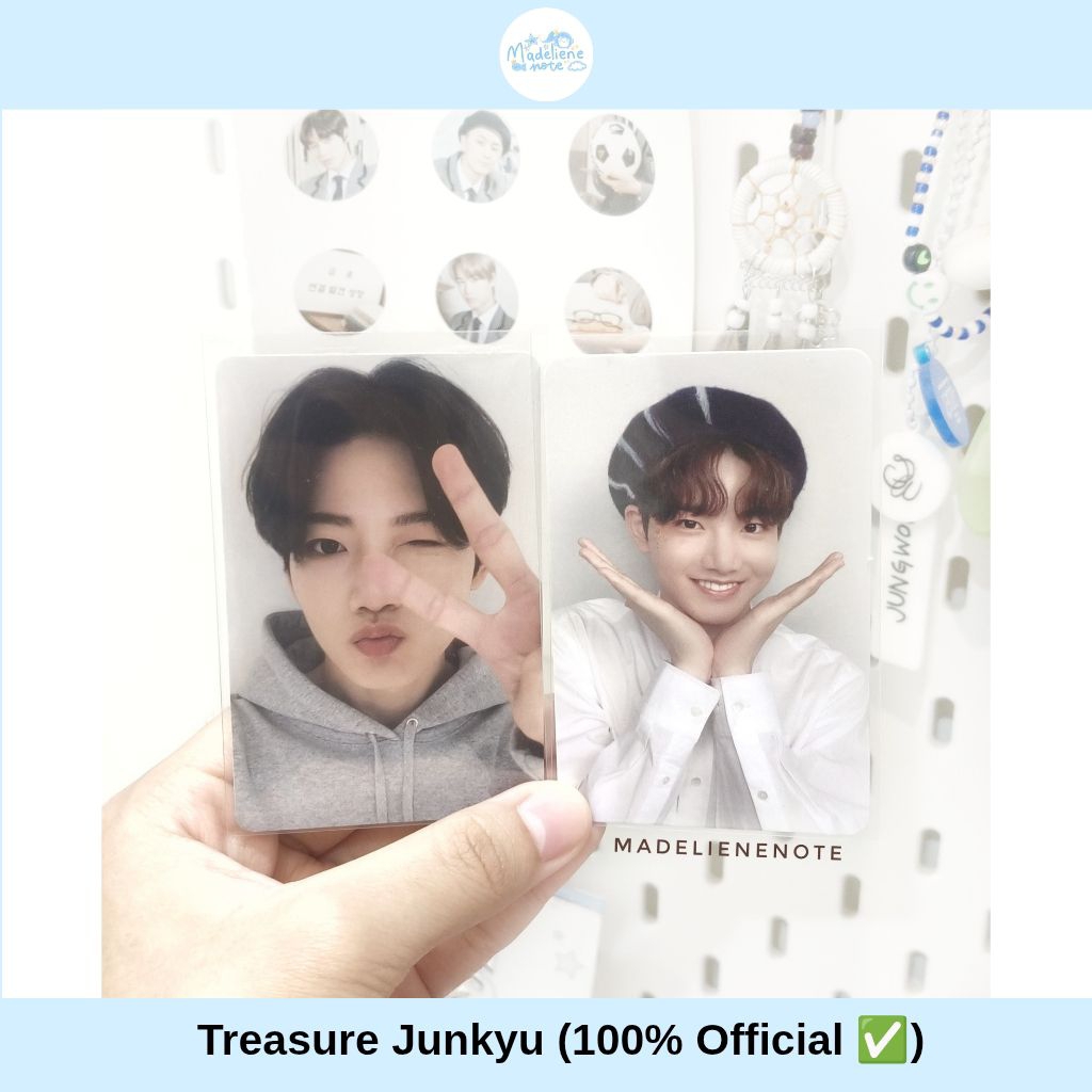 (OFFICIAL) Photocard TREASURE Junkyu Deco kit Treasure dan Junkyu baret free mouse pad atau washi ta