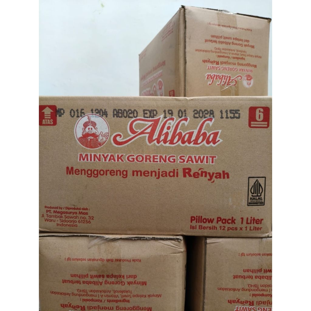 Minyak Goreng Alibaba 1 Liter 1 Karton 12 pcs